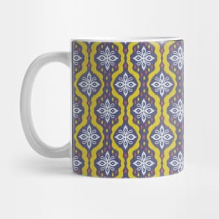 Abstract ikat floral pattern Mug